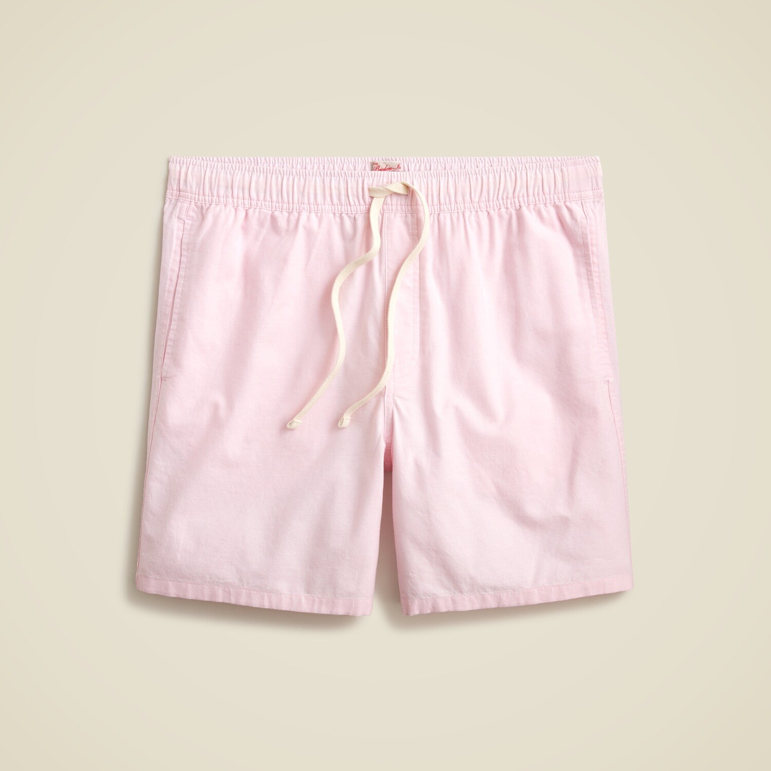 

7-Дюймовые шорты из разношенной ткани Оксфорд J.Crew, розовый