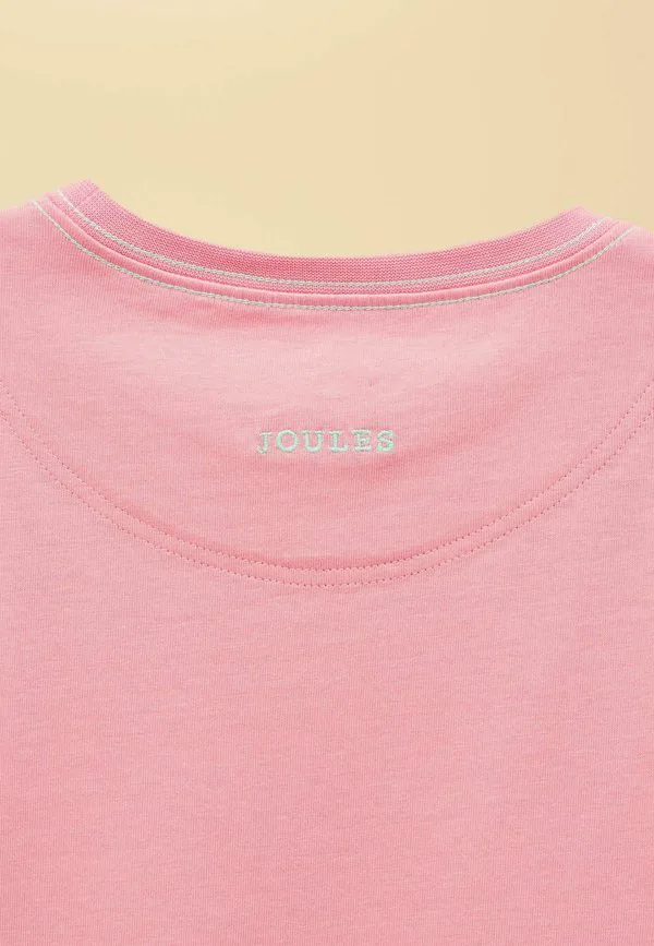 Футболка astra с аппликационным принтом, стандартного кроя. Joules, Pink — фото 4