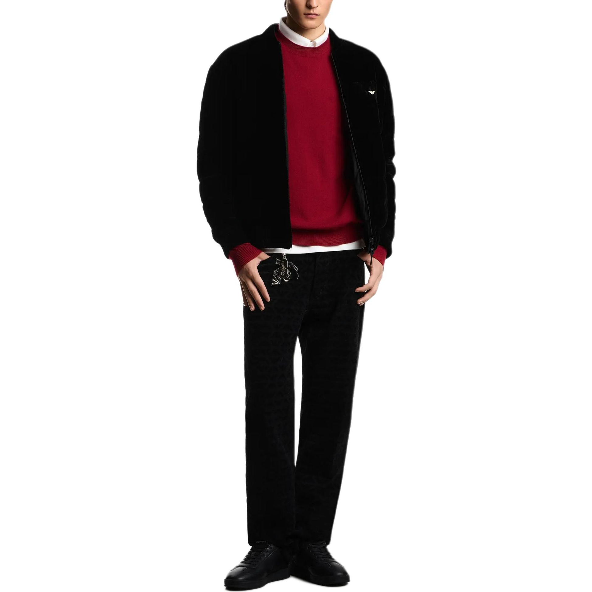 Свитер из кашемира Year Of The Horse Limited Edition Capsule Collection SS26 для мужчин EMPORIO ARMANI, red — фото 4