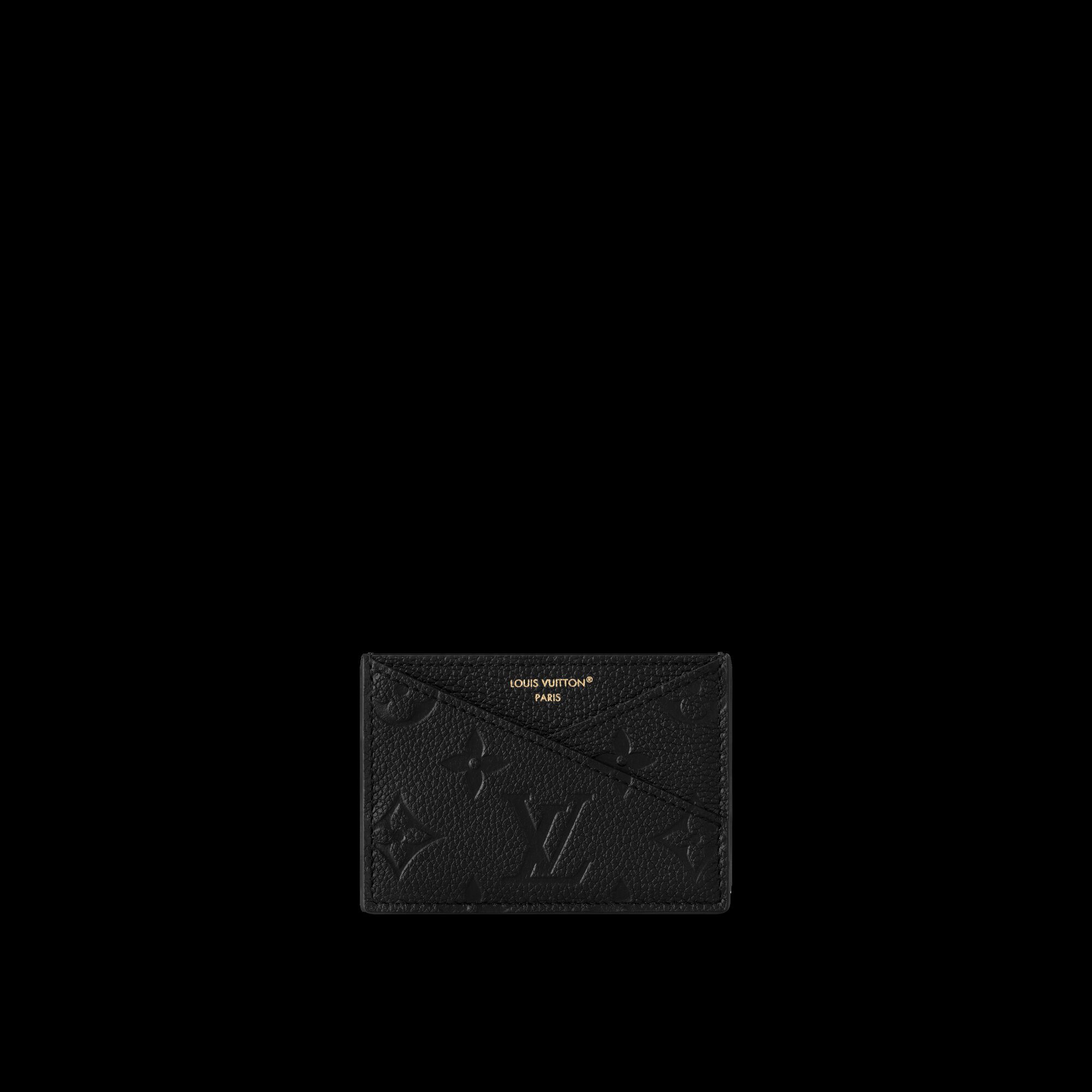 

Держатель для карточек «крест-накрест» Louis Vuitton, черный