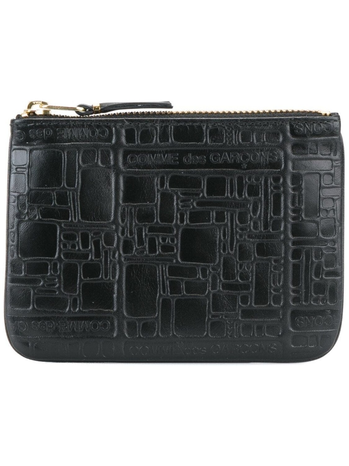 

Comme Des Garçons Wallet кошелек с тиснением, черный