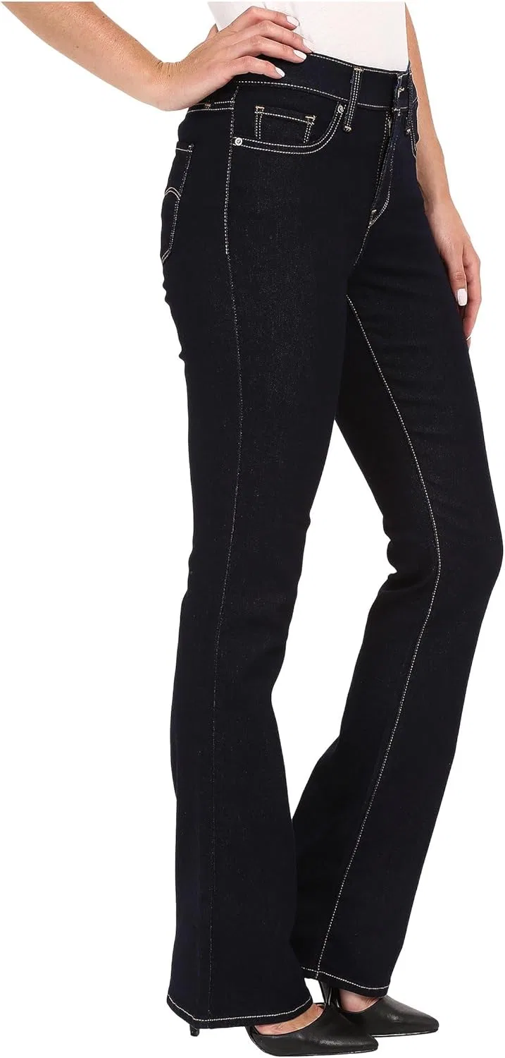 Levi's Women's Plus-Size 315 зауженные джинсы буткат, Darkest Sky — фото 4