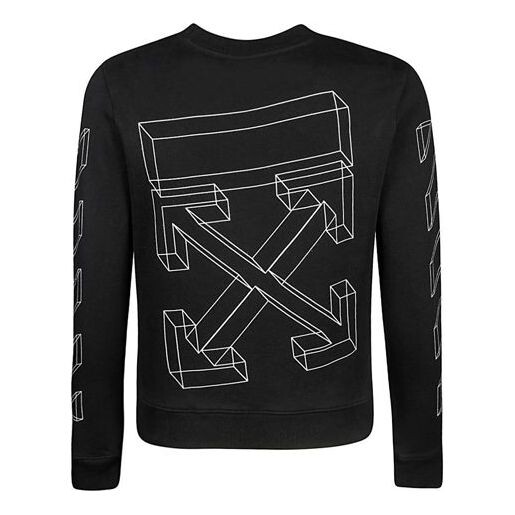 

Толстовка c o virgil abloh 3d diag lines sweater 'black white' Off-White, черный