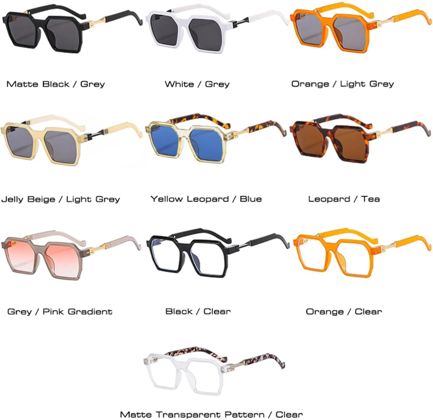 

Солнцезащитные очки с защитой от УФ-излучения UV400 | Женские, желейного цвета, для занятий спортом на открытом воздухе и вождения DSVIGF, Yellow Leopard Blue