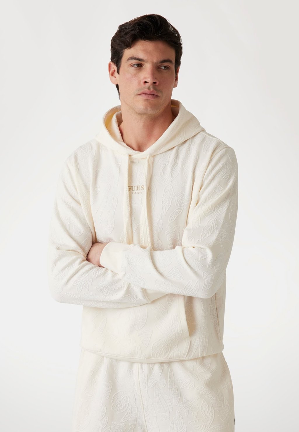 

Толстовка с капюшоном Sweatshirt Guess, белый