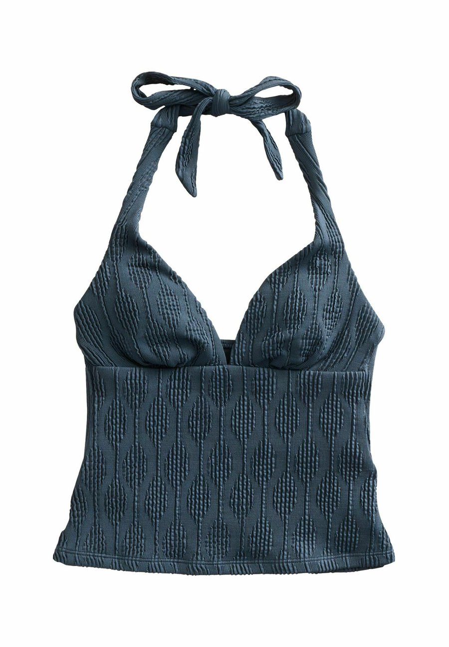

Топ бикини Next HALTERNECK TUMMY CONTROL TANKINI, Navy Textured/Blue