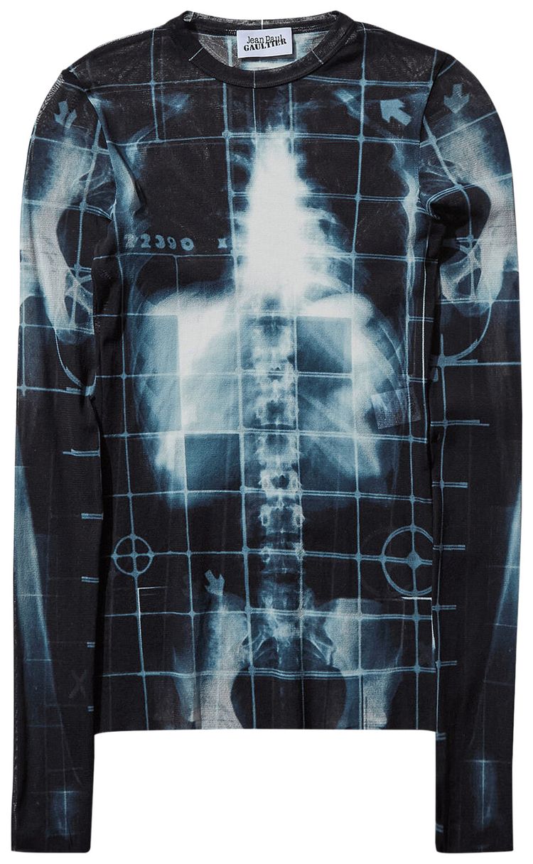 

Джинсы Jean Paul Gaultier Printed Squeletor Mesh Long-Sleeve Top 'Black/Navy/Light Blue', черный