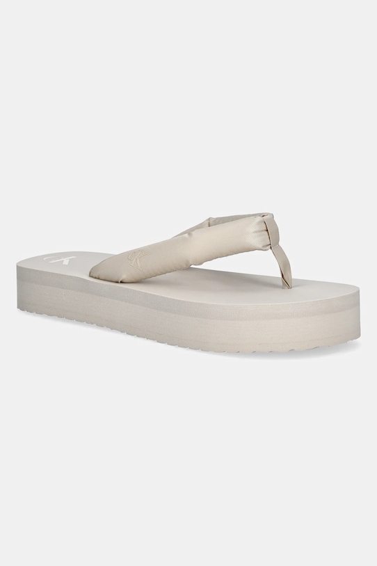 Шлепки BEACH SANDAL FLATFORM TTXR SATIN Calvin Klein Jeans, бежевый