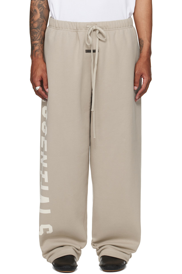 

Утеплённые флисовые спортивные брюки Lounge Fear Of God Essentials, цвет timber