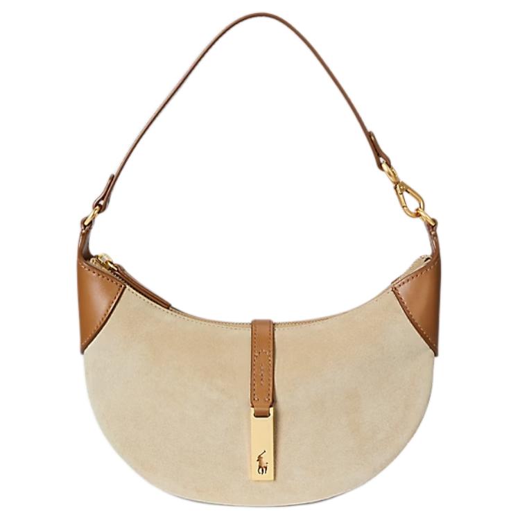 

Плечевая сумка Polo ID Nubuck мини женская tan Polo Ralph Lauren, Set (Bag+Dust Bag)