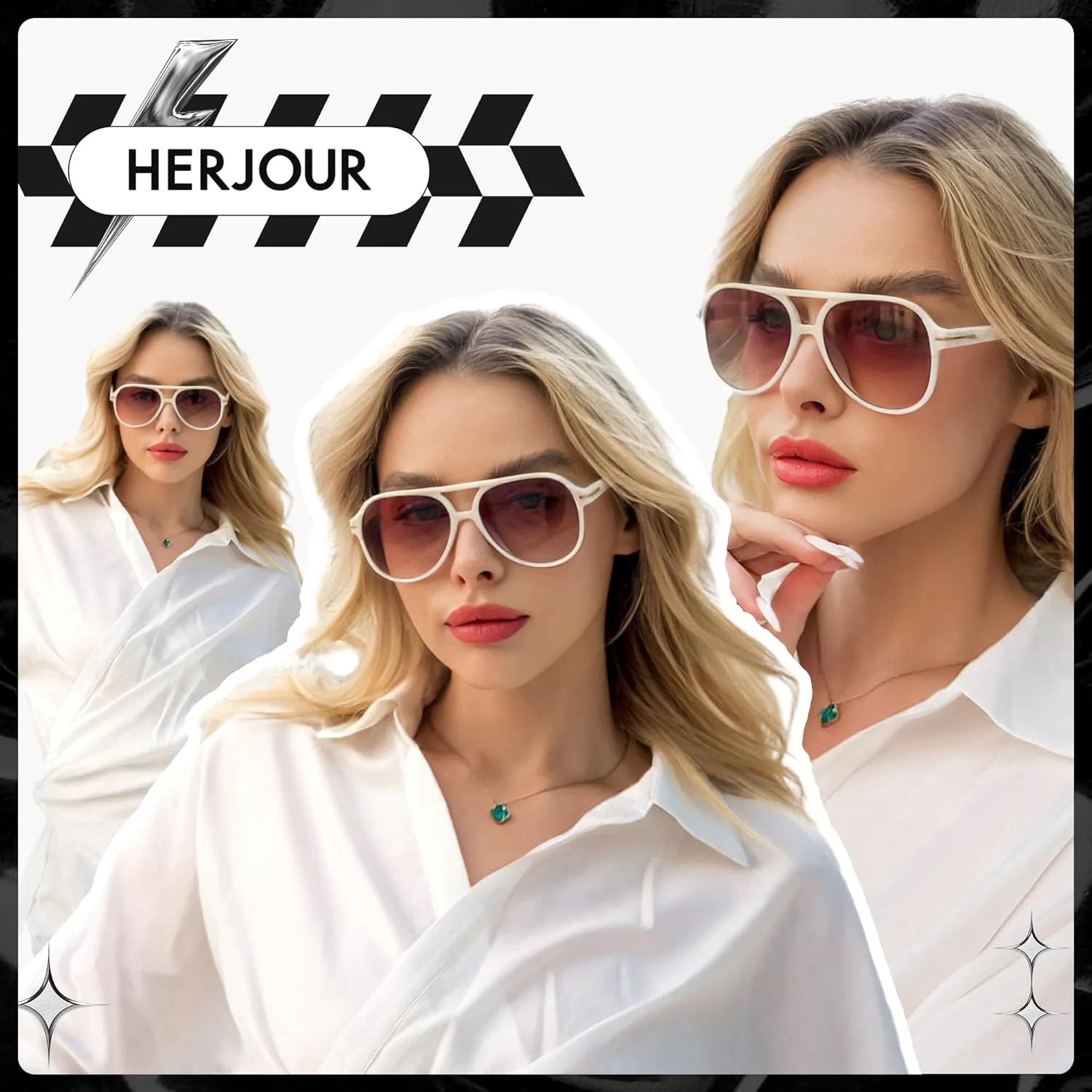 

Ретро-стиль, квадратные солнцезащитные очки-авиаторы для женщин и мужчин, классический винтаж 70-х годов, большие солнцезащитные очки AR82174 HERJOUR, Black+tortoise