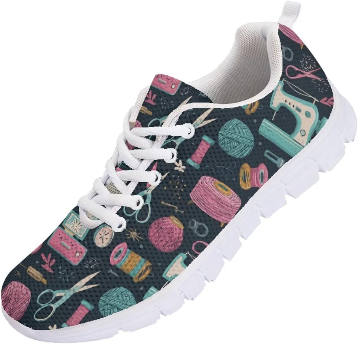 

Кроссовки Funnydude Funny Print для мужчин, легкие и дышащие, удобные кроссовки для спортзала, Cartoon Sewing Machine a