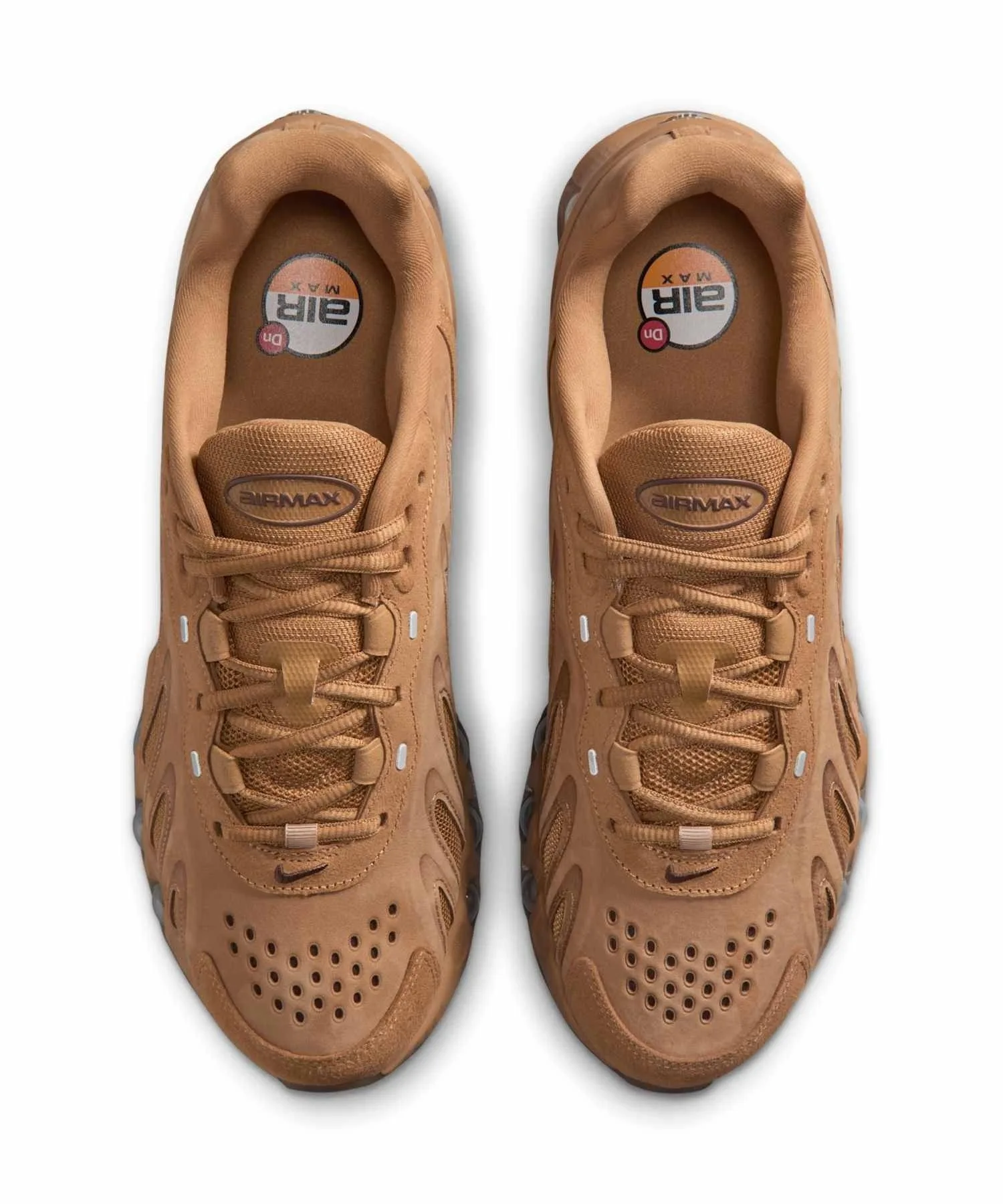 Мужские кожаные кроссовки Air Max Dn8 NIKE Flax — фото 4