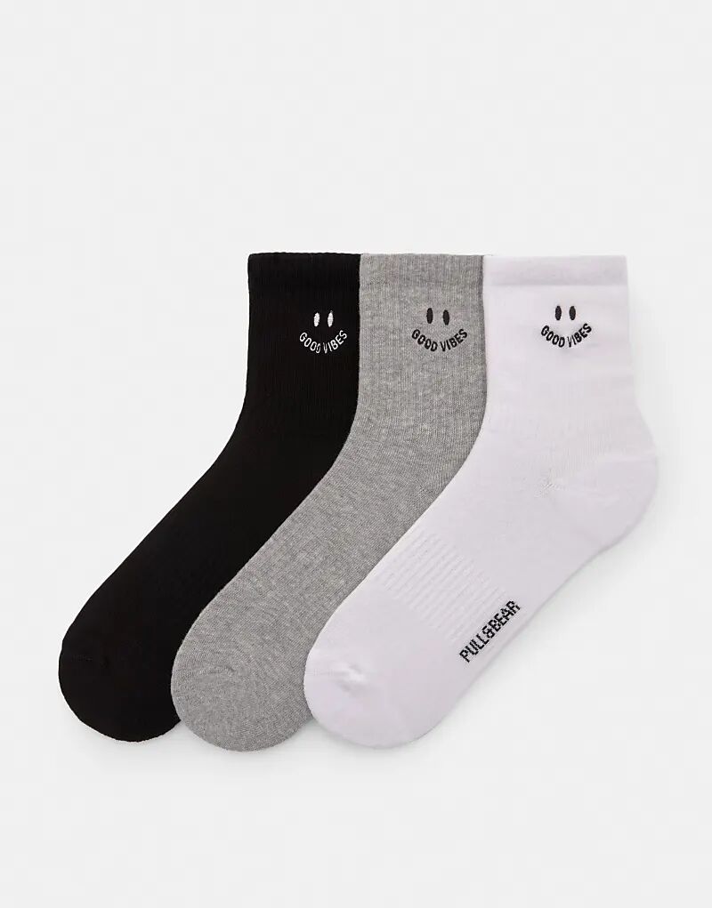 

Носки Pull&Bear с хорошим настроением в нескольких цветах