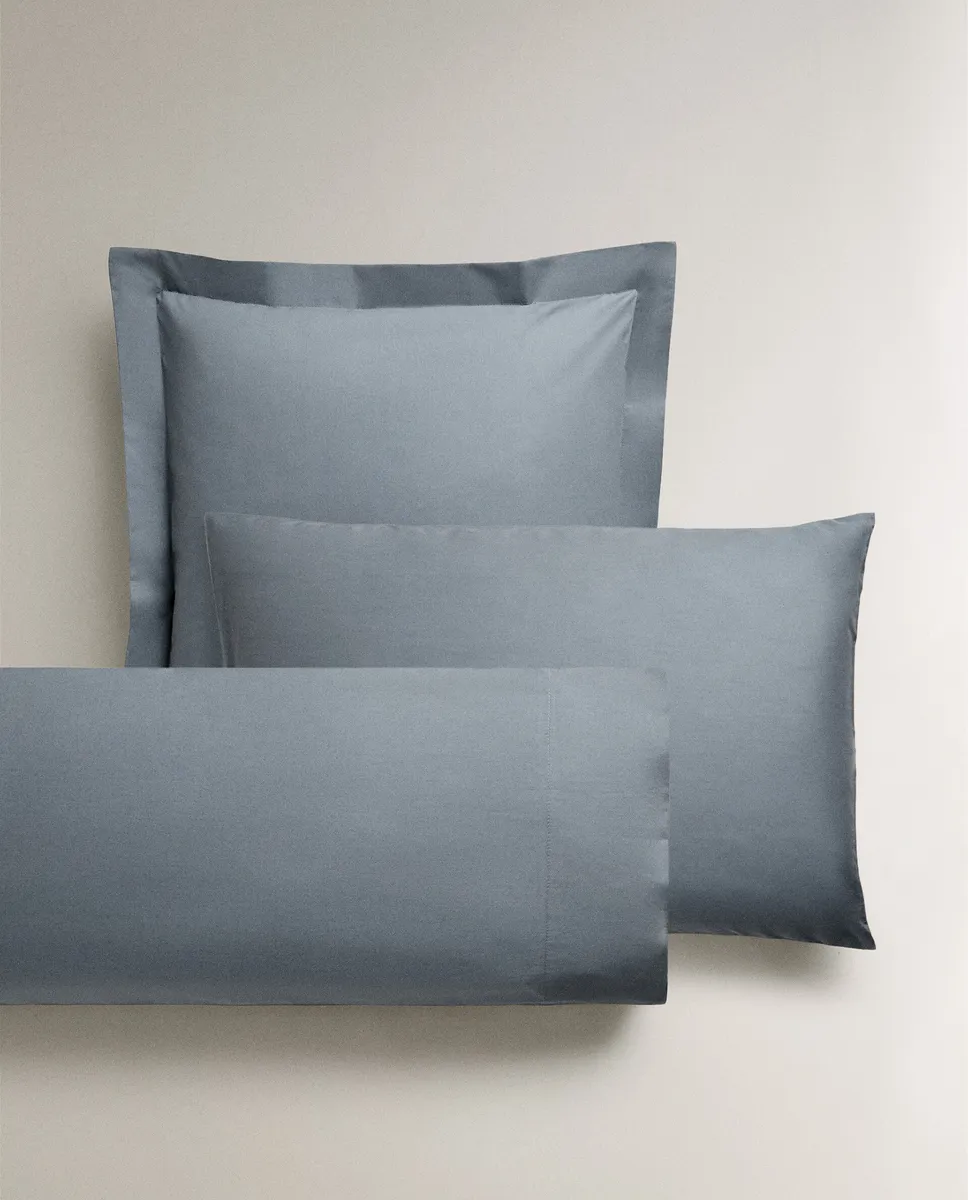 

(200 нитей) наволочка из хлопкового перкаля Zara Home, цвет Petrol Blue