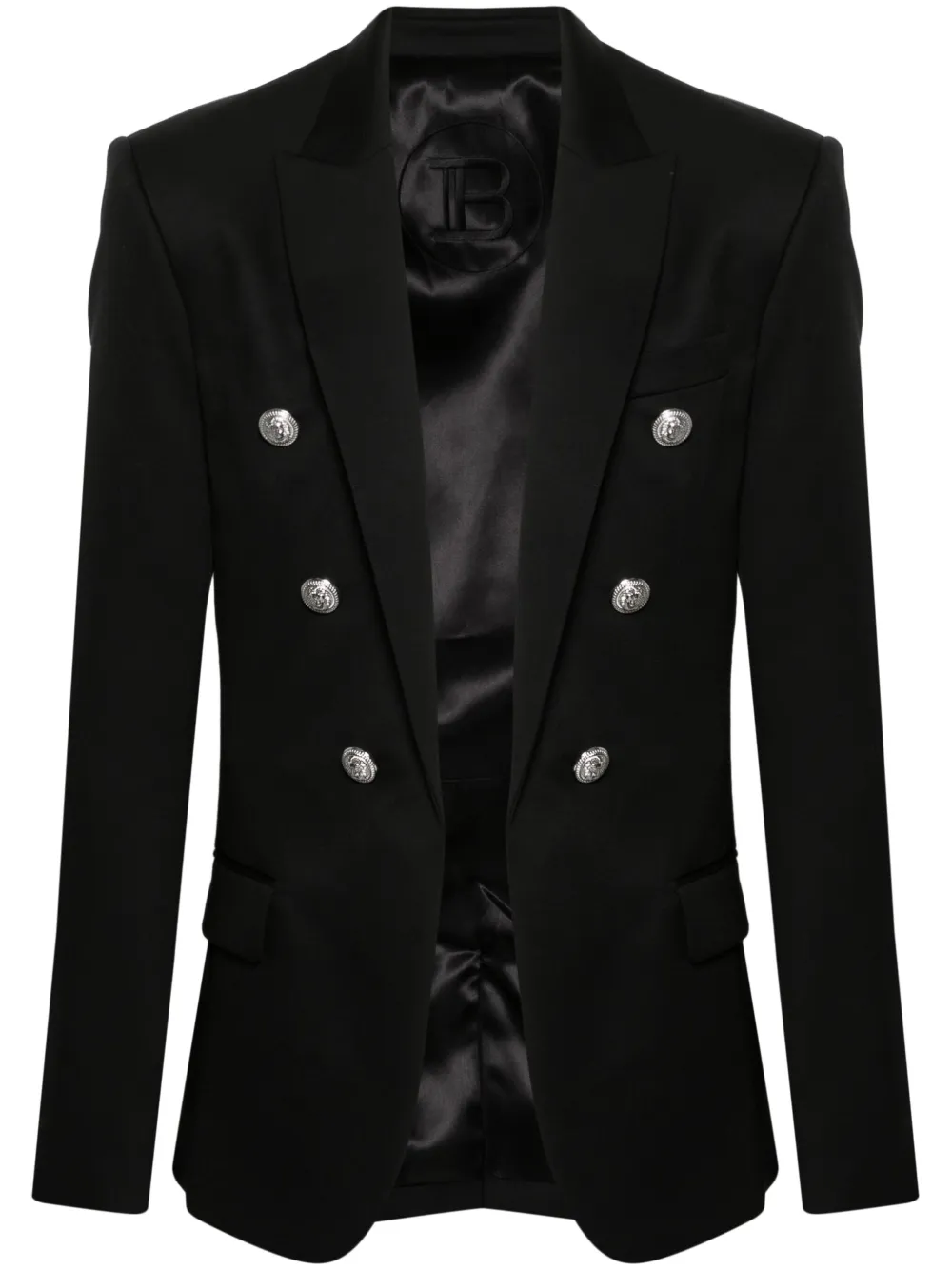 

Шерстяной блейзер BALMAIN, черный