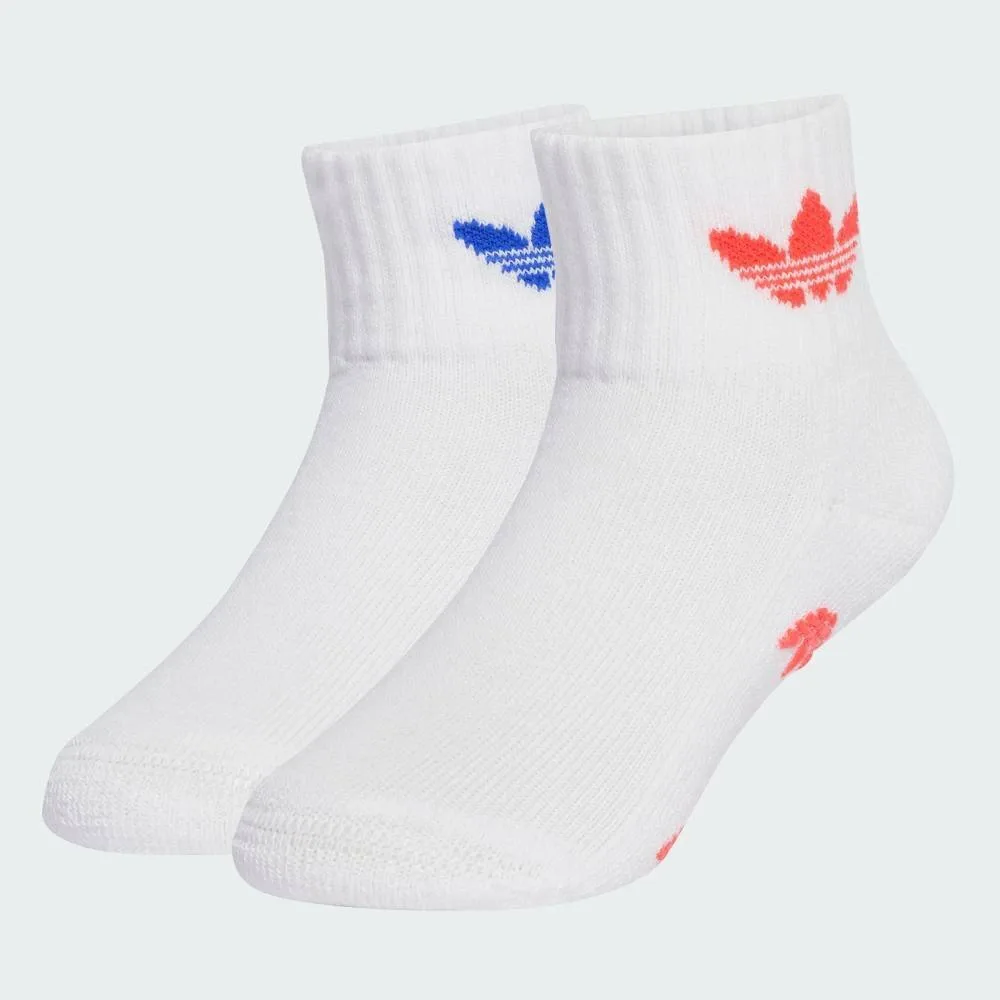 Противоскользящие носки (комплект из 2 пар) для детей Adidas, white — фото 2