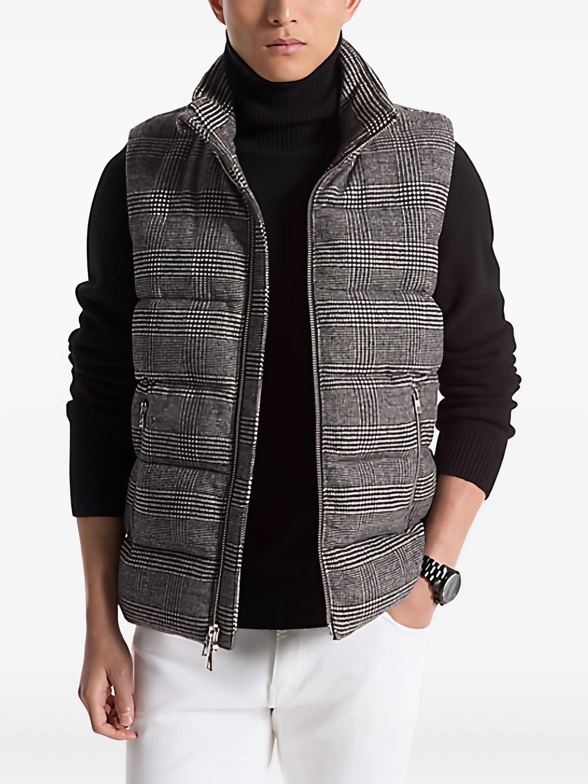 

Жилет в клетку Michael Kors, серый