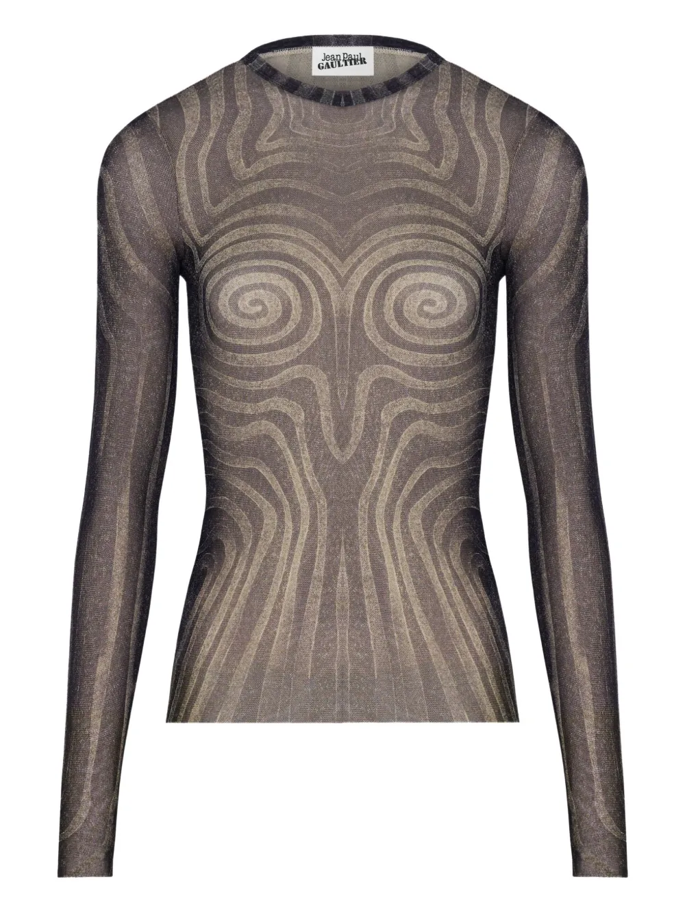 

Футболка Spiral с длинными рукавами и принтом Jean Paul Gaultier, черный