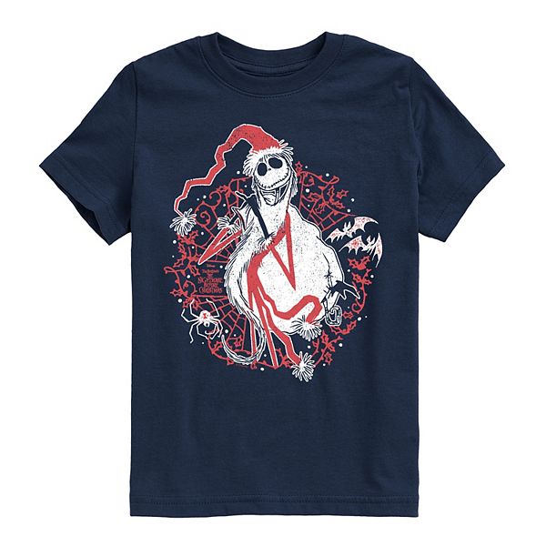 

Футболка с принтом The Nightmare Before Christmas Santa Jack Skellington для мальчиков 8-20 Disney, Navy
