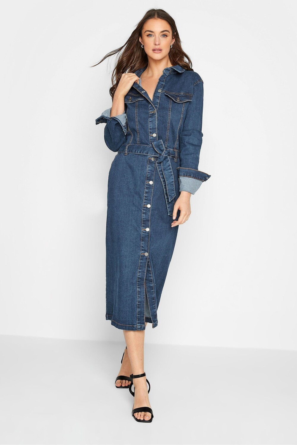

Платье на пуговицах Long Tall Sally, синий