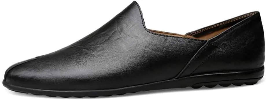 Лоферы кожаные Handmade Loafers, Black Abborora — фото 3