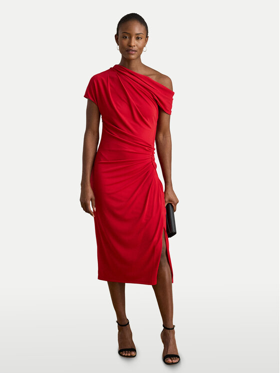 

Коктейльное платье slim fit 200980223001 Lauren Ralph Lauren, красный