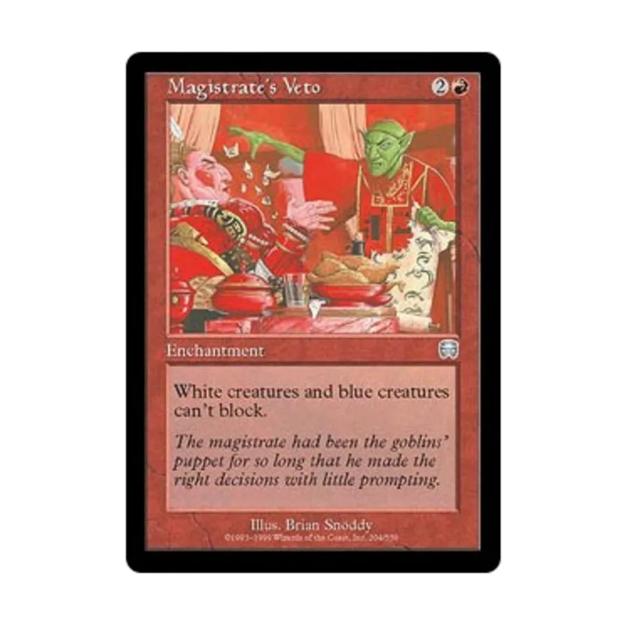 

CCG Вето магистрата (U), MTG - Mercadian Masques