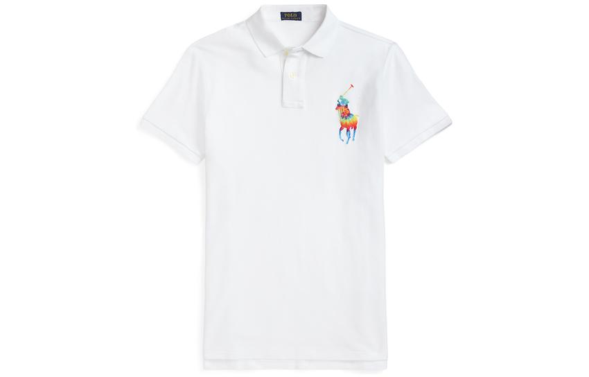 

SS22 Футболка поло мужская белая Polo Ralph Lauren