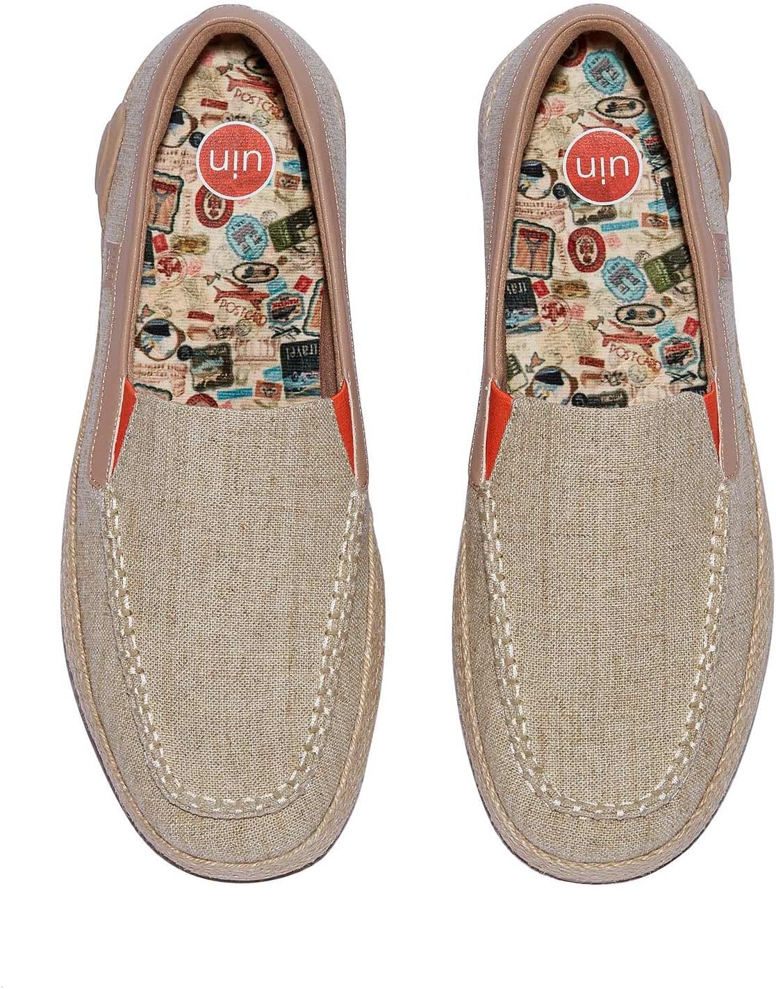 

Мужские эспадрильи UIN Slip Ons- легкие прогулочные повседневные лоферы, удобные, с ручной росписью, серия Marbella, хаки