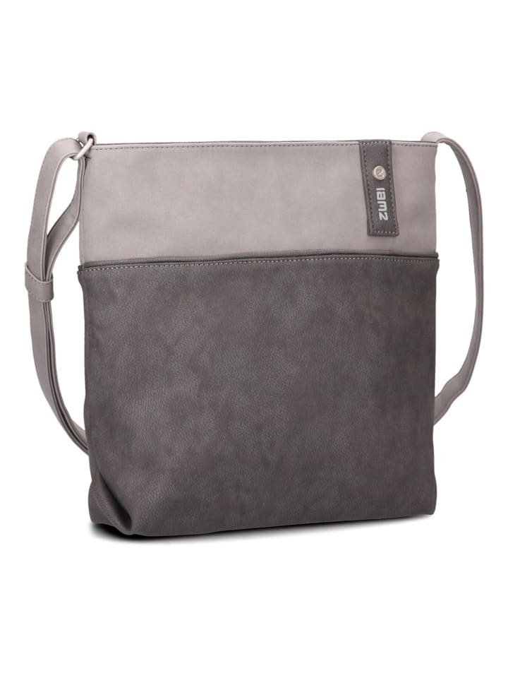 

Zwei Сумка через плечо Jana, 29 см, нубук, цвет «камень»