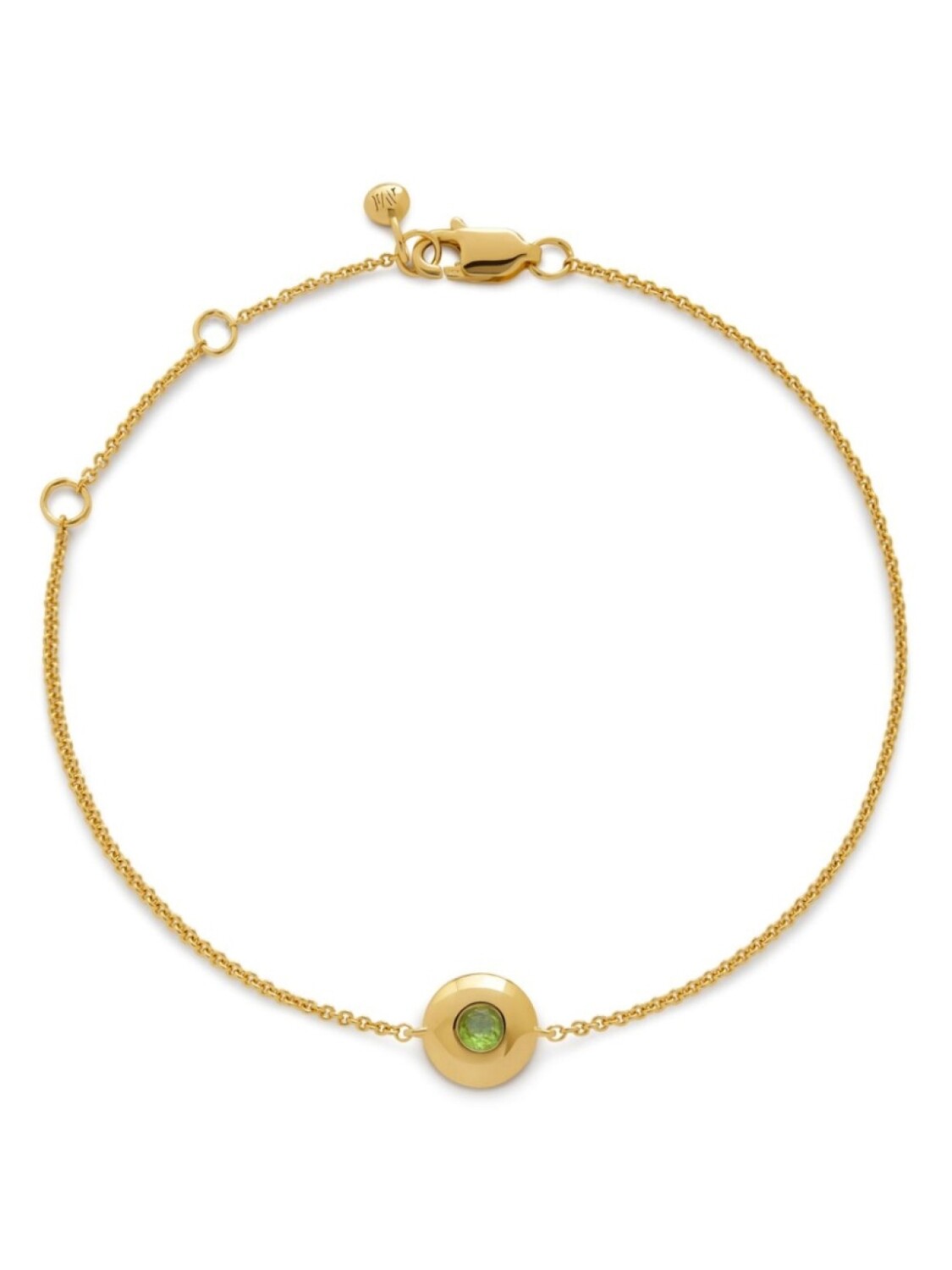 

Monica Vinader позолоченный браслет August Birthstone, золотой