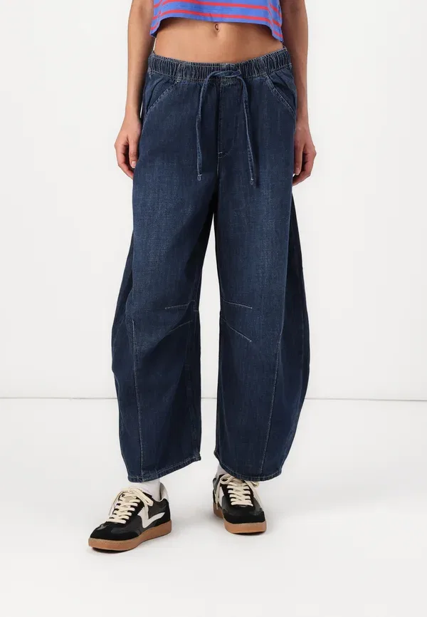 Джинсы Horseshoe pull on herrick wide leg Gap, темный индиго