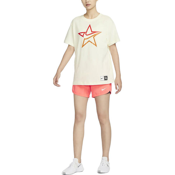 Футболка (WMNS) Nike Dri Fit Swoosh Fly T-shirt 'Coconut Milk', цвет coconut milk — фото 3