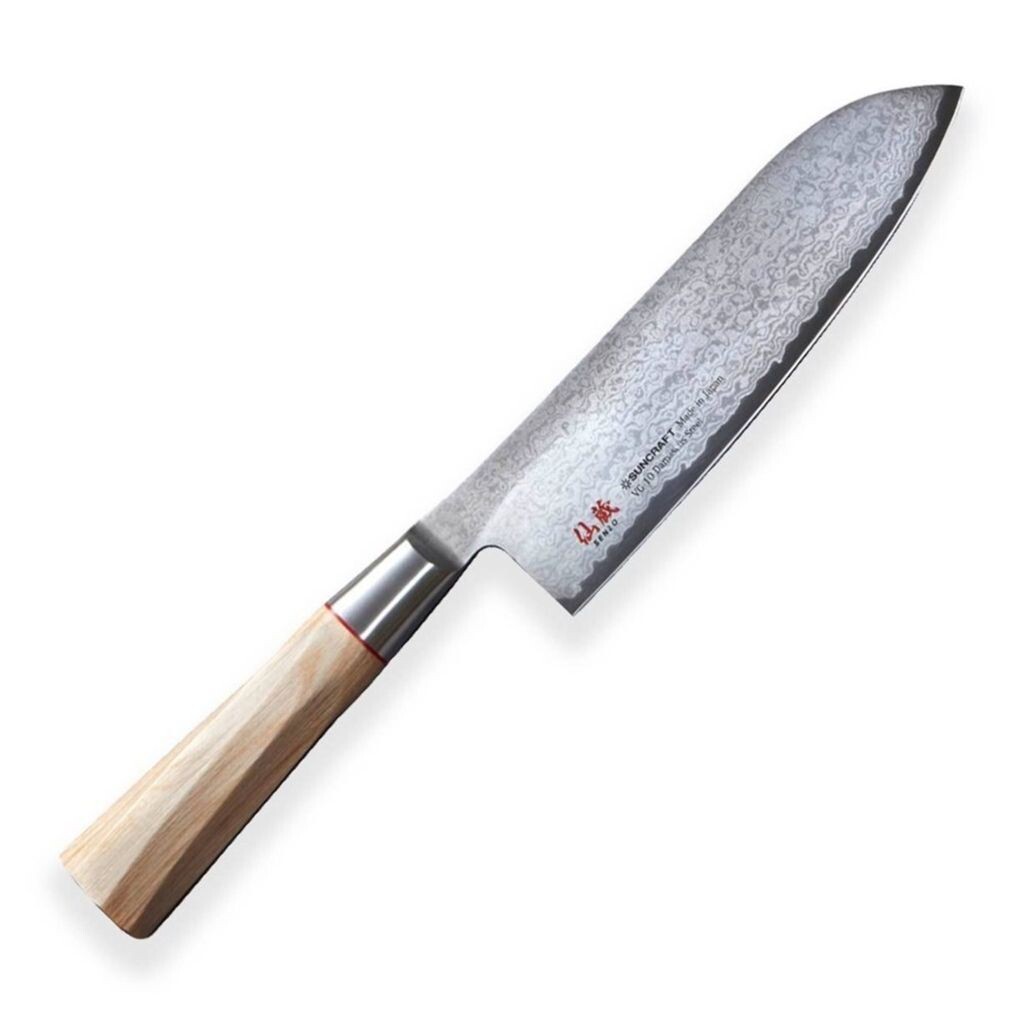 

Кухонный нож Suncraft SENZO TWISTED OCTAGON Santoku 167 мм [TO-04]