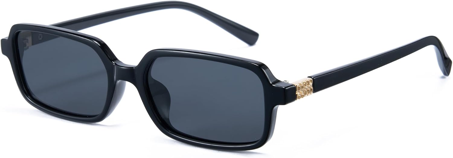 

Солнцезащитные очки Cyxus прямоугольной формы, женские и мужские, поляризованные, маленькие, в стиле ретро, ​​винтаж, модные, трендовые, 90-е, P1318, Frame:black+lens:grey