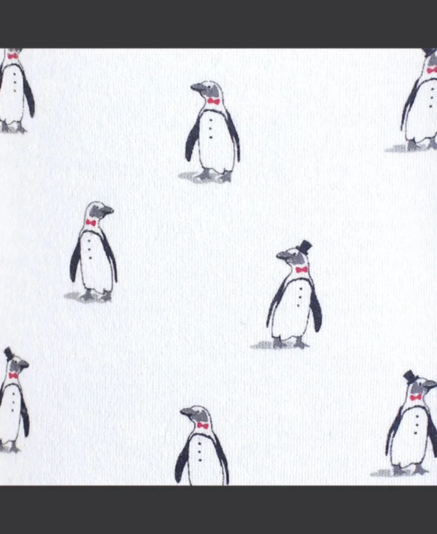 Набор из 5 удобных хлопковых боди Hudson Baby, Penguin 1 — фото 2