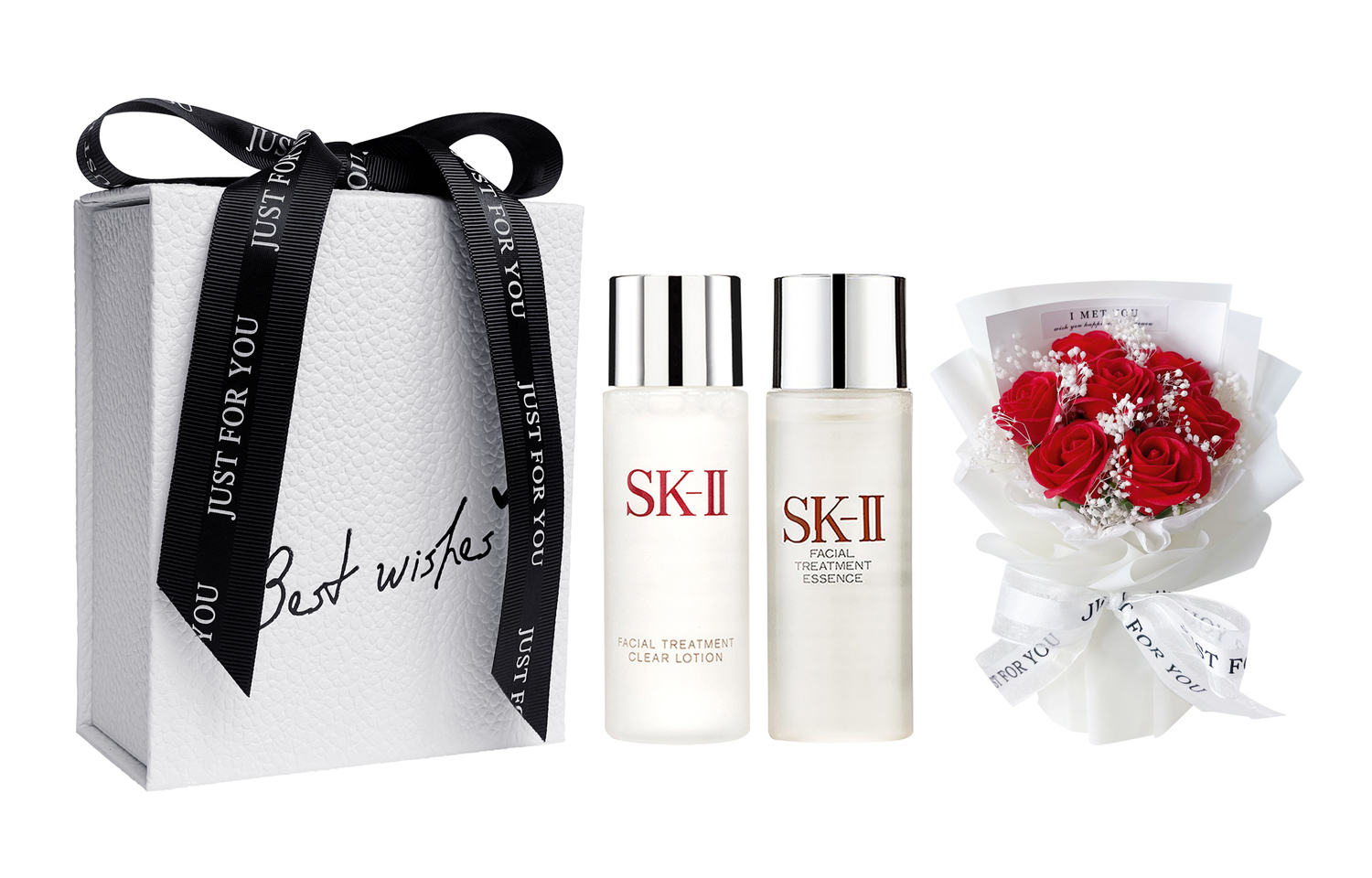 SK II Fairy Water наборы для ухода за кожей Unisex SK-II, Rejuvenating Cleansing Dew 30ml in 3 sticks - белый jade yarn bouquet platinum gift box — фото 2