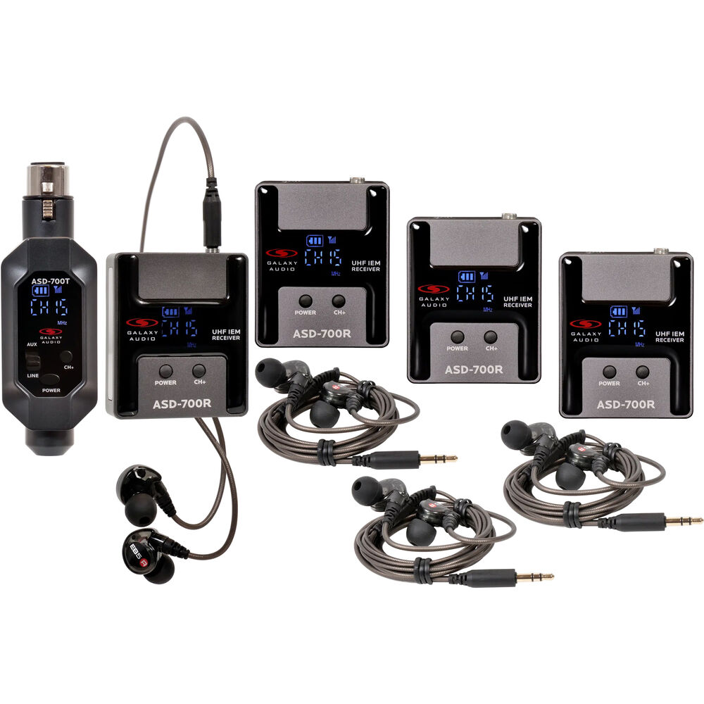 

Galaxy Audio ASD-700-4 Wireless Digital UHF IEM ASD-700-4B5