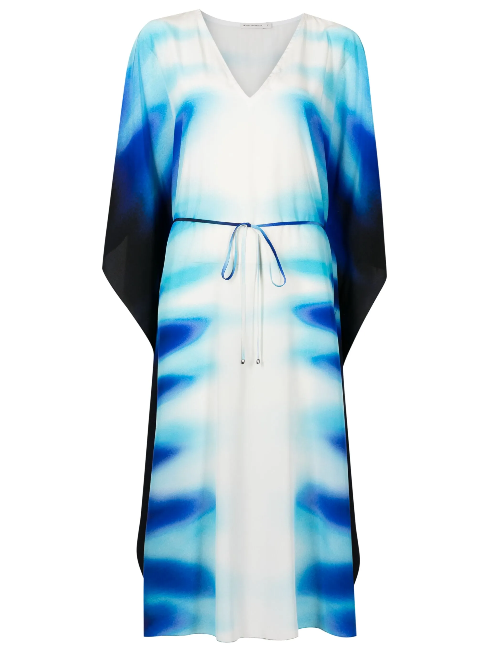 

Шелковое платье с графичным принтом Lenny Niemeyer, синий