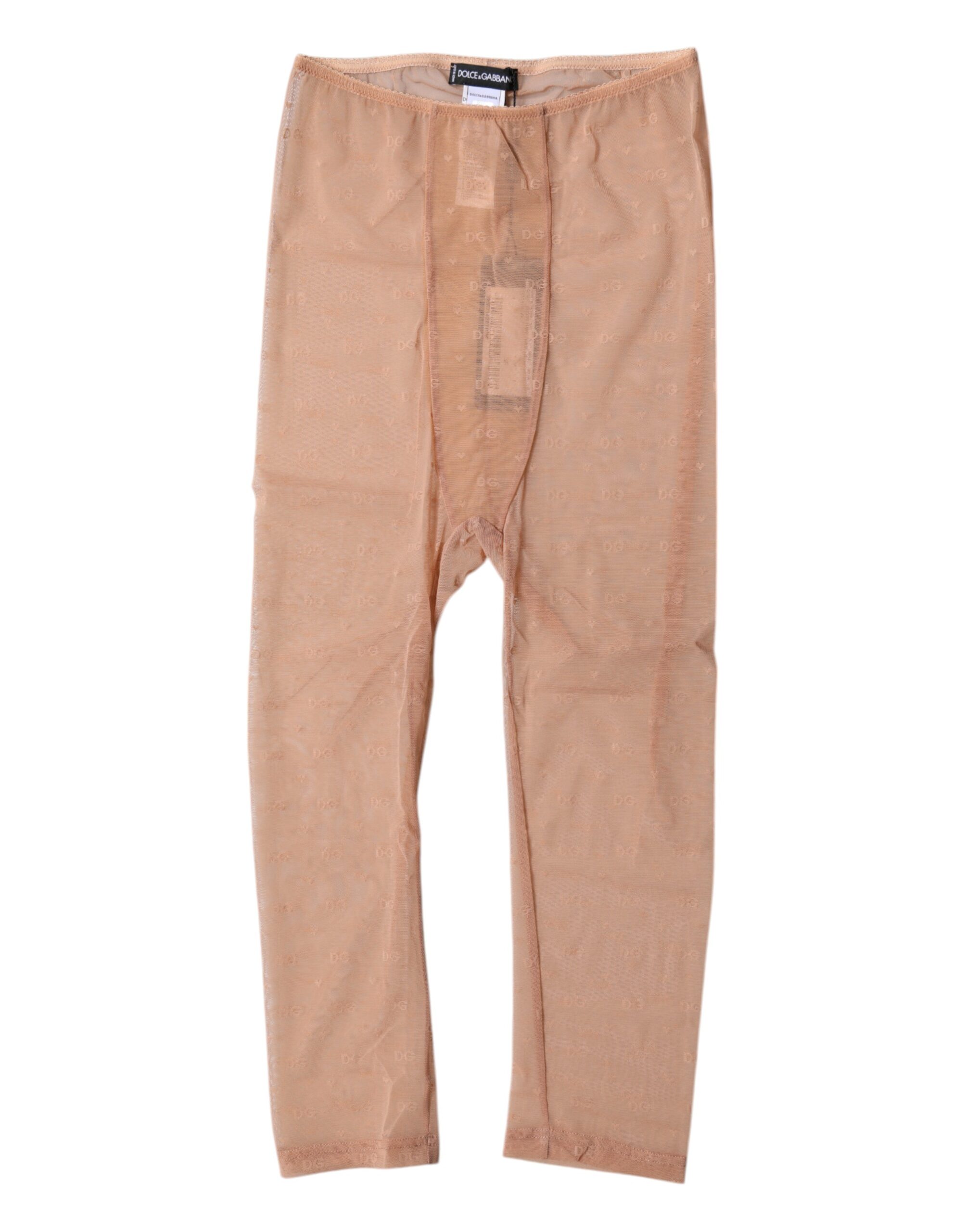 

Коричневое кружевное нижнее белье с логотипом, укороченное обтягивающее нижнее белье Dolce & Gabbana