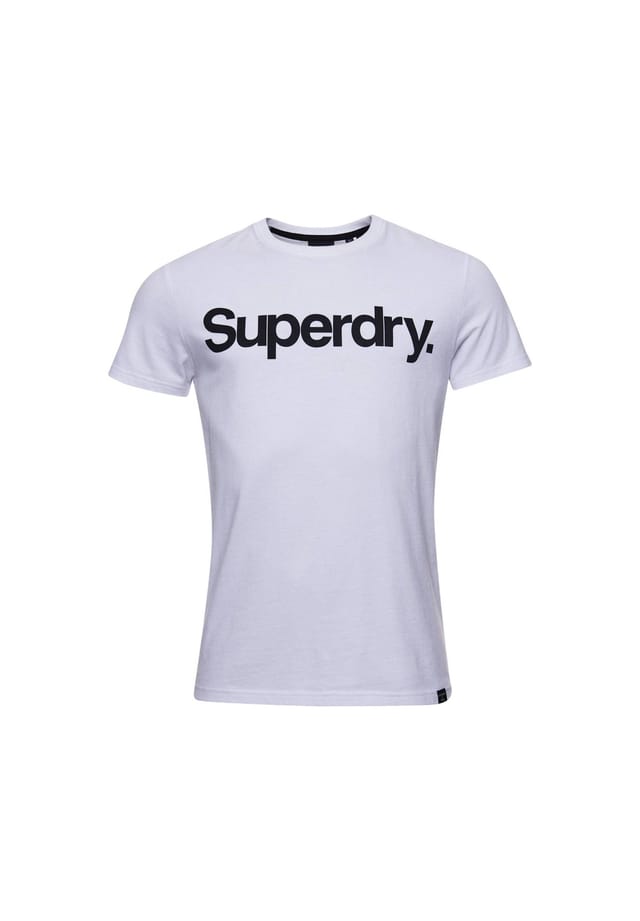 

Футболка - CL Tee с логотипом круглый вырез однотонная Superdry., белый