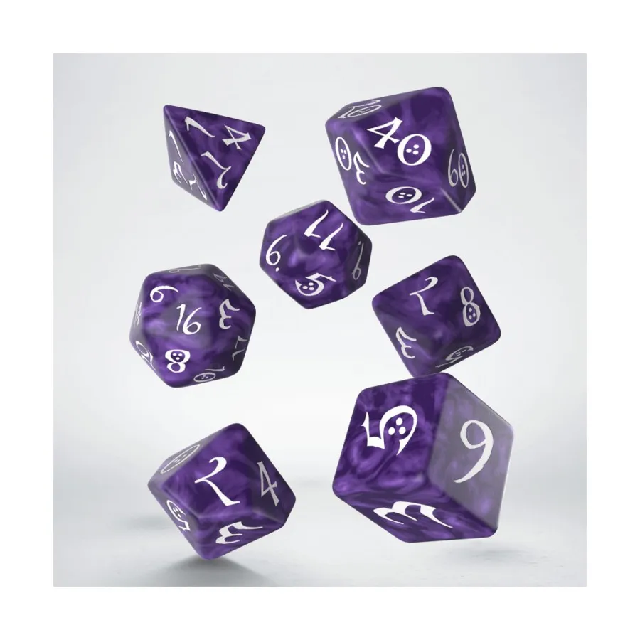 

Поли-набор Лаванда с белым (7), Classic Role Playing Games Dice
