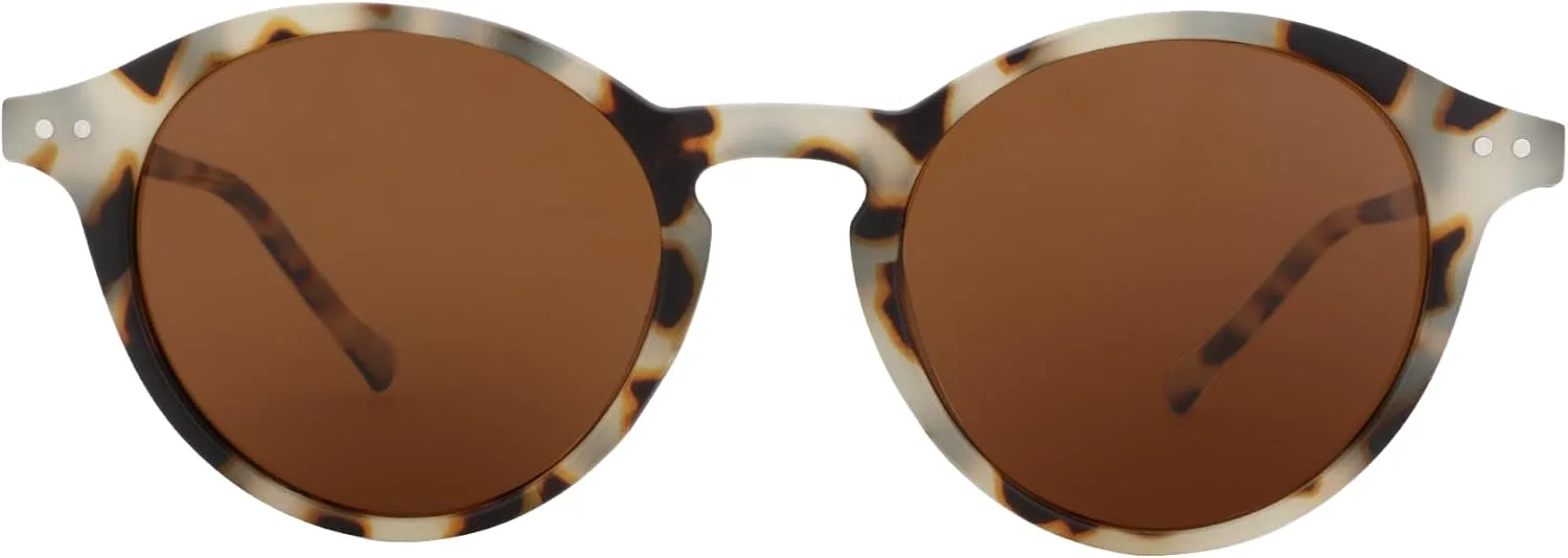 

Круглые поляризованные солнцезащитные очки ZENOTTIC, стильные солнцезащитные очки для мужчин и женщин в стиле ретро и классика, широкий выбор моделей, Grey Demi/Brown