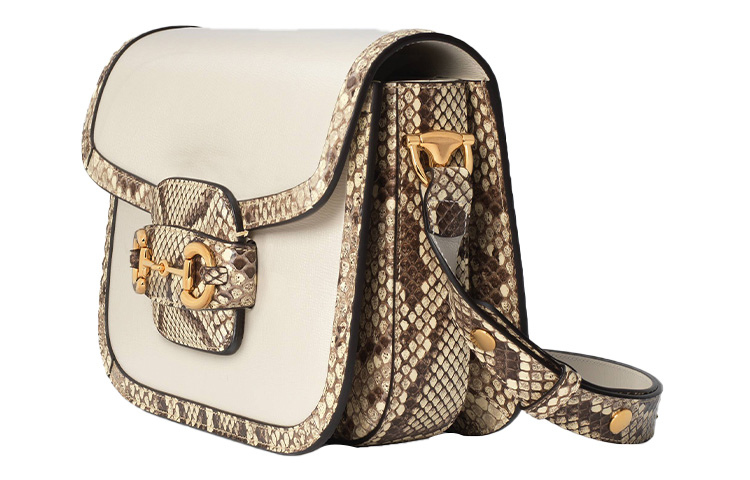 Женская кожаная сумка через плечо GUCCI 1955 Horsebit — фото 2