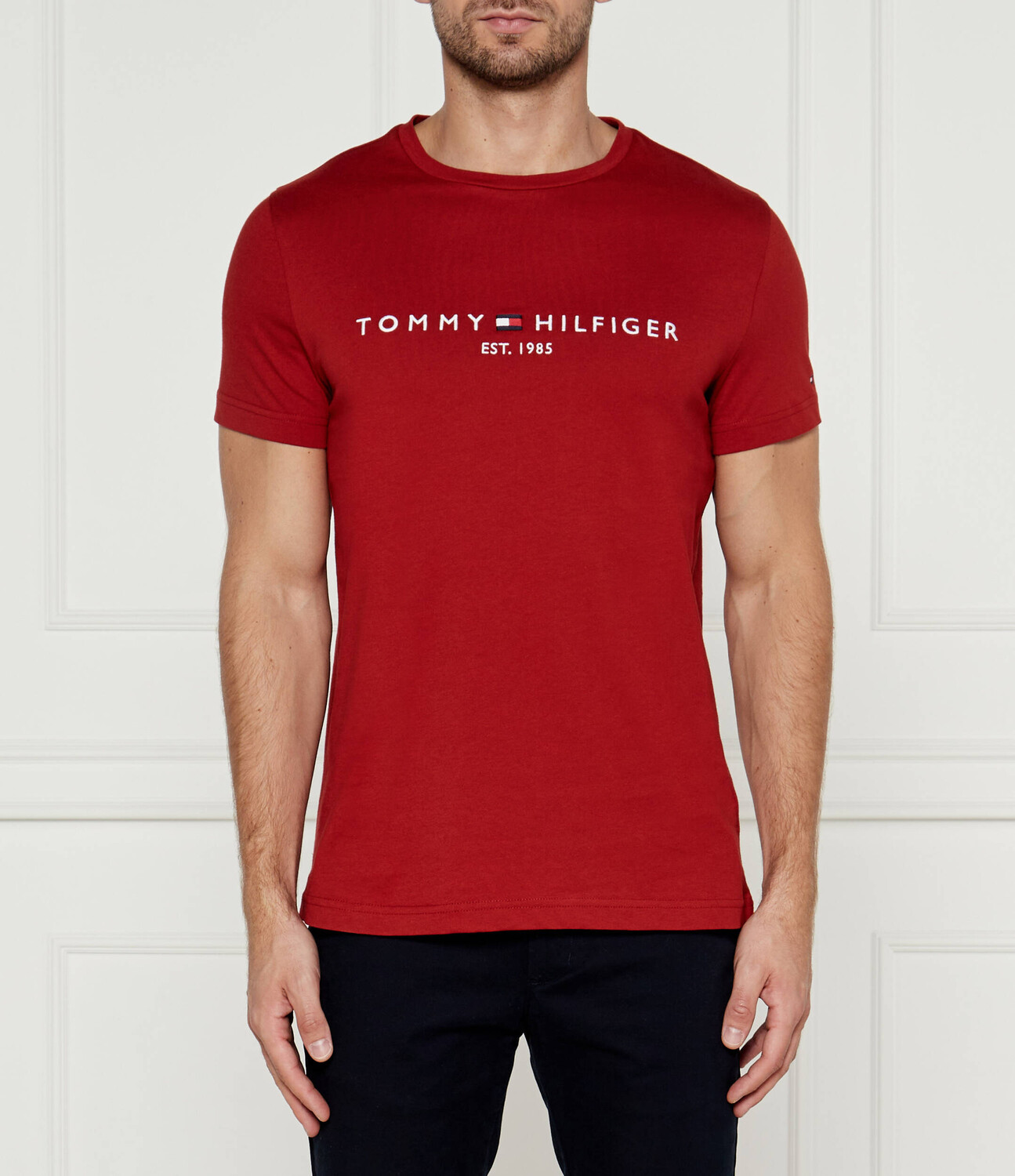 

Футболка Tommy Hilfiger Slim Fit, красный