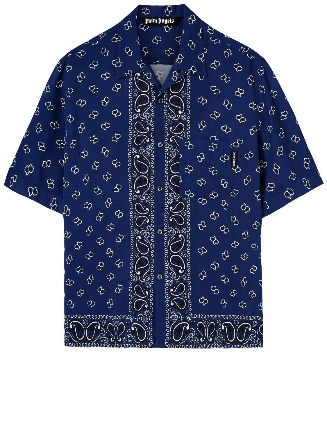 

Рубашка Palm Angels Paisley print, синий