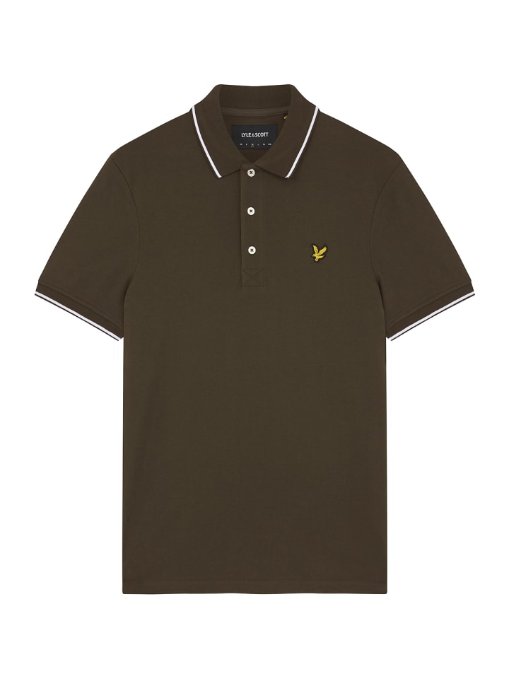 

Футболка поло Lyle & Scott, цвет oliv/weiß