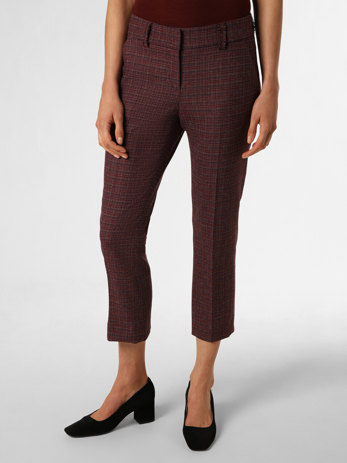 

Брюки Raffaello Rossi Hose Dora cropped, бордо