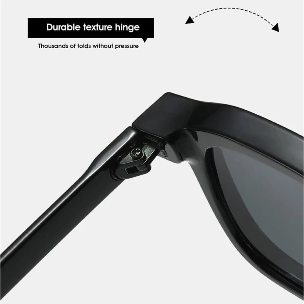 

Квадратные женские модные солнцезащитные очки UV400 в стиле ретро с заклепками, прозрачные с градиентом, мужские модные солнцезащитные очки WNCKSQ, Black Clear